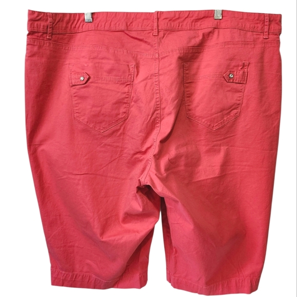 Bandolino "brady" Women's Size 22W Skimmer Shorts Salmon Modest‎ Stretch - Picture 2 of 12